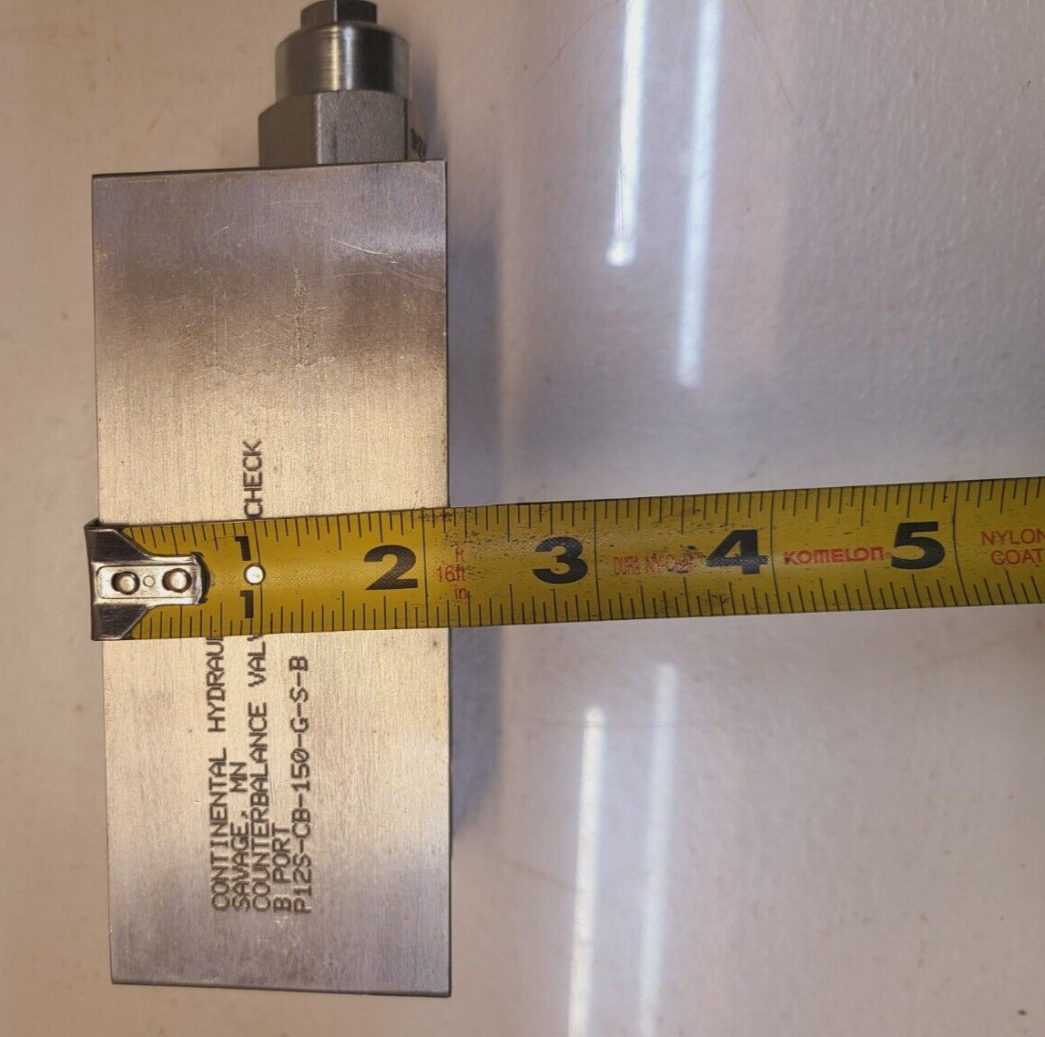 Continental Hydraulic Counterbalance Valve with Check B Port P12S-CB-150-G-S-B