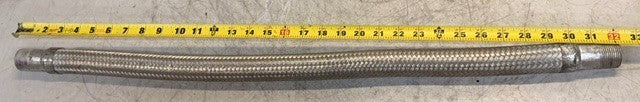 Braided Stainless Steel Flexible Metal Hose 32 In Length Industrial Plumbing
