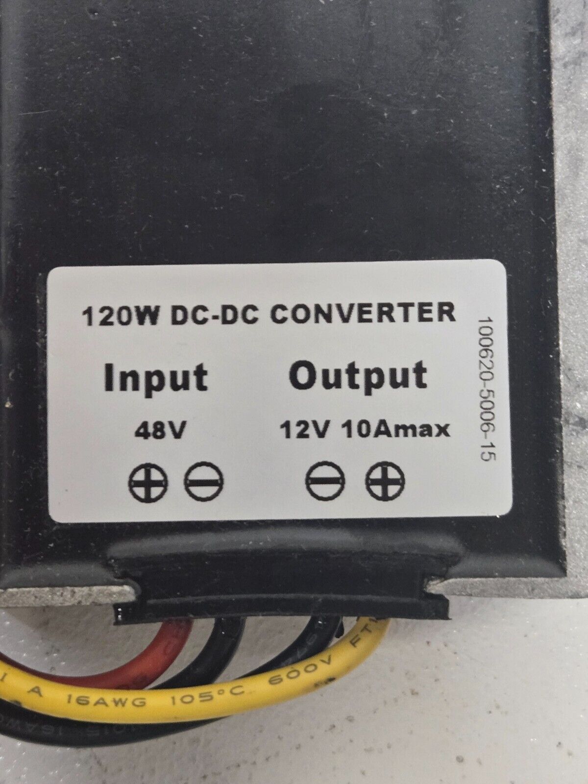 3 Quantity of 120 W DC-DC Converters 48V-12V 10 A | 100620-5009-15 (3 Quantity)