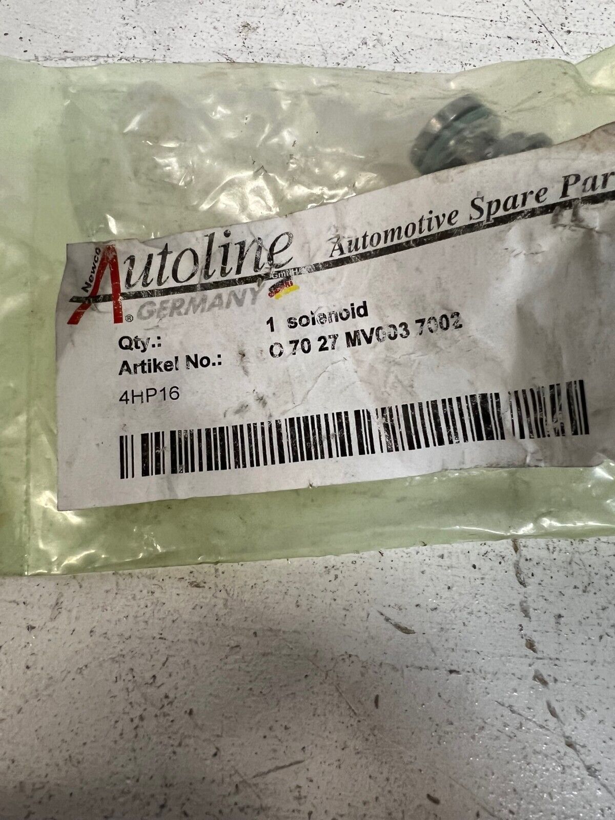 4 Packs of Autoline Solenoid O 70 27 MV003 7002 | 4HP16 (QTY 4)