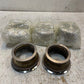 5 Qty of Steel Exhaust V Band Adapters 3-11/16" Top OD 4-11/16" Bottom OD -5 Qty