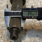 Gear Shaft 14-1/4" Long 44mm 34-Spline End 35mm 32-Spline End 22mm Thread