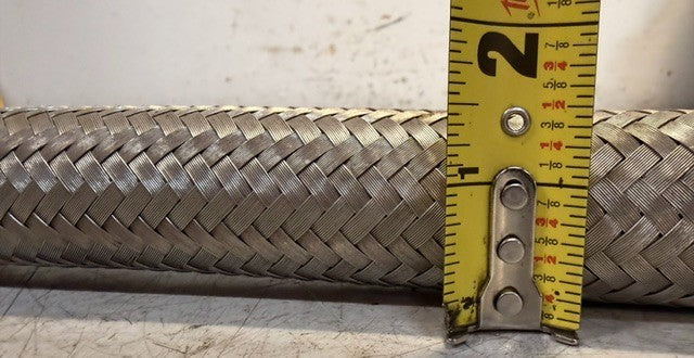 Braided Stainless Steel Flexible Metal Hose 32 In Length Industrial Plumbing
