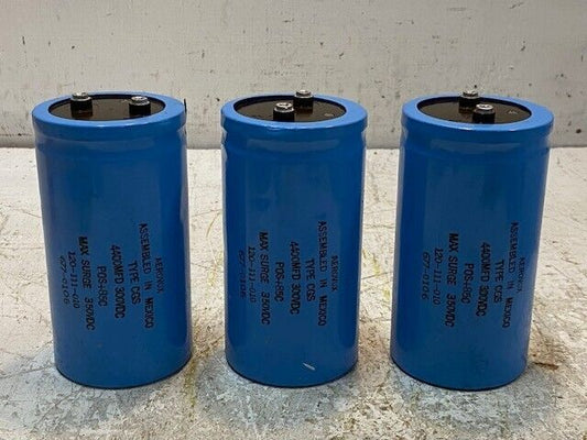 3 Quantity of Aerovox Capacitors 4400MFD 300VDC 120-111-010 | 677-0106 (3 Qty)