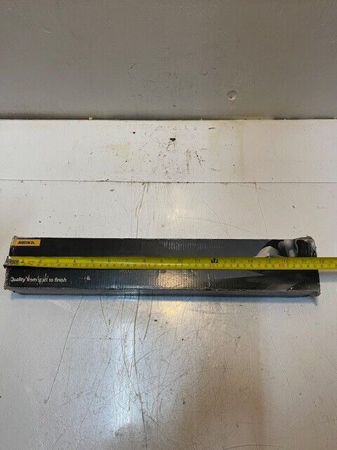 Box of 50 Mirka 40-364-080 Coarse Cut 2-3/4"x16-1/2" PSA File Sheet 80G