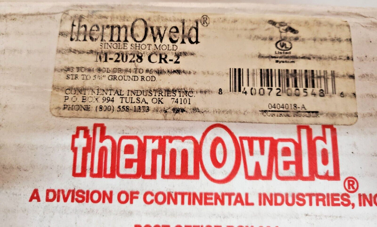 12 Qty. of ThermOweld Single Shot Molds M-2028 | CR2 (12 Qty)