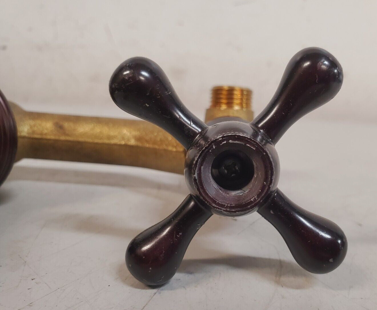 Antique Wall Brass Faucet 360° Swivel Spout Bathroom