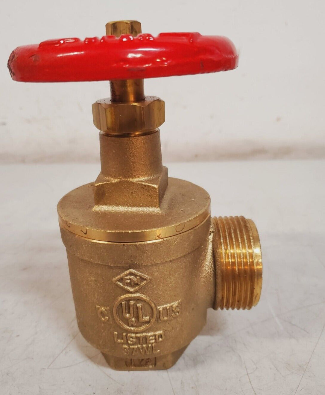 BH 1-1/2" NPT 300 Brass Threaded Fire Hose Valve | Listed 37WL