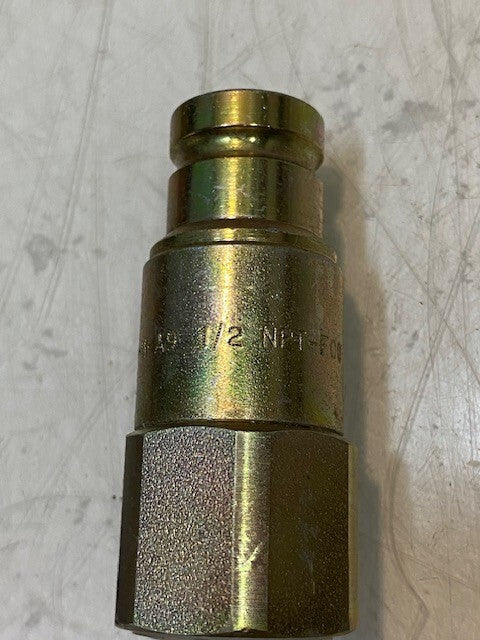 2 Quantity of Holmbury M-A9 1/2 NPT-F00-M.1 Flat Face Hydraulic Coupler (2 Qty)