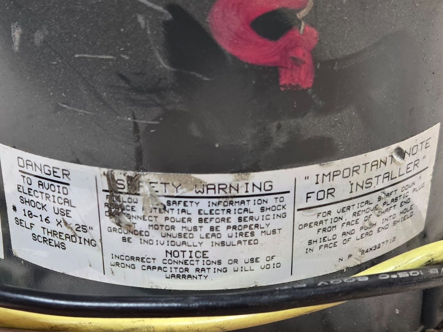 General Electric Motors 5KCP39PGL811S Condenser Motor 3734 | 1/2 HP 1075 RPM