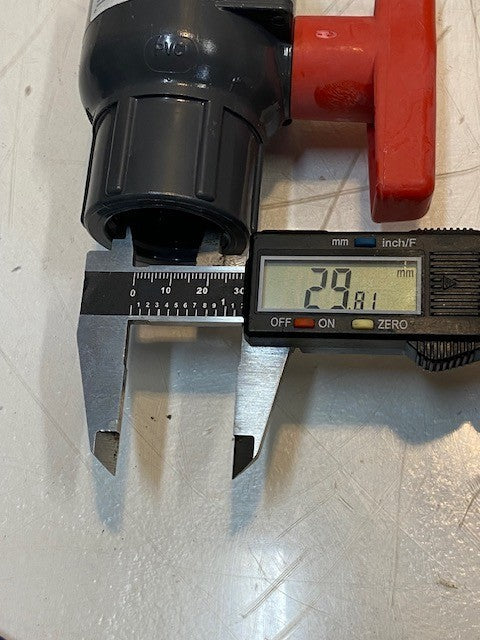 2 Quantity of Spears 1" PVC Threaded Ball Valve 235 PSI 2121-010 (2 Quantity)