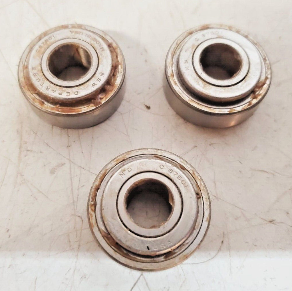 3 Quantity of New Departure Single Row Ball Bearings C87501 | C 87501 (3 Qty)