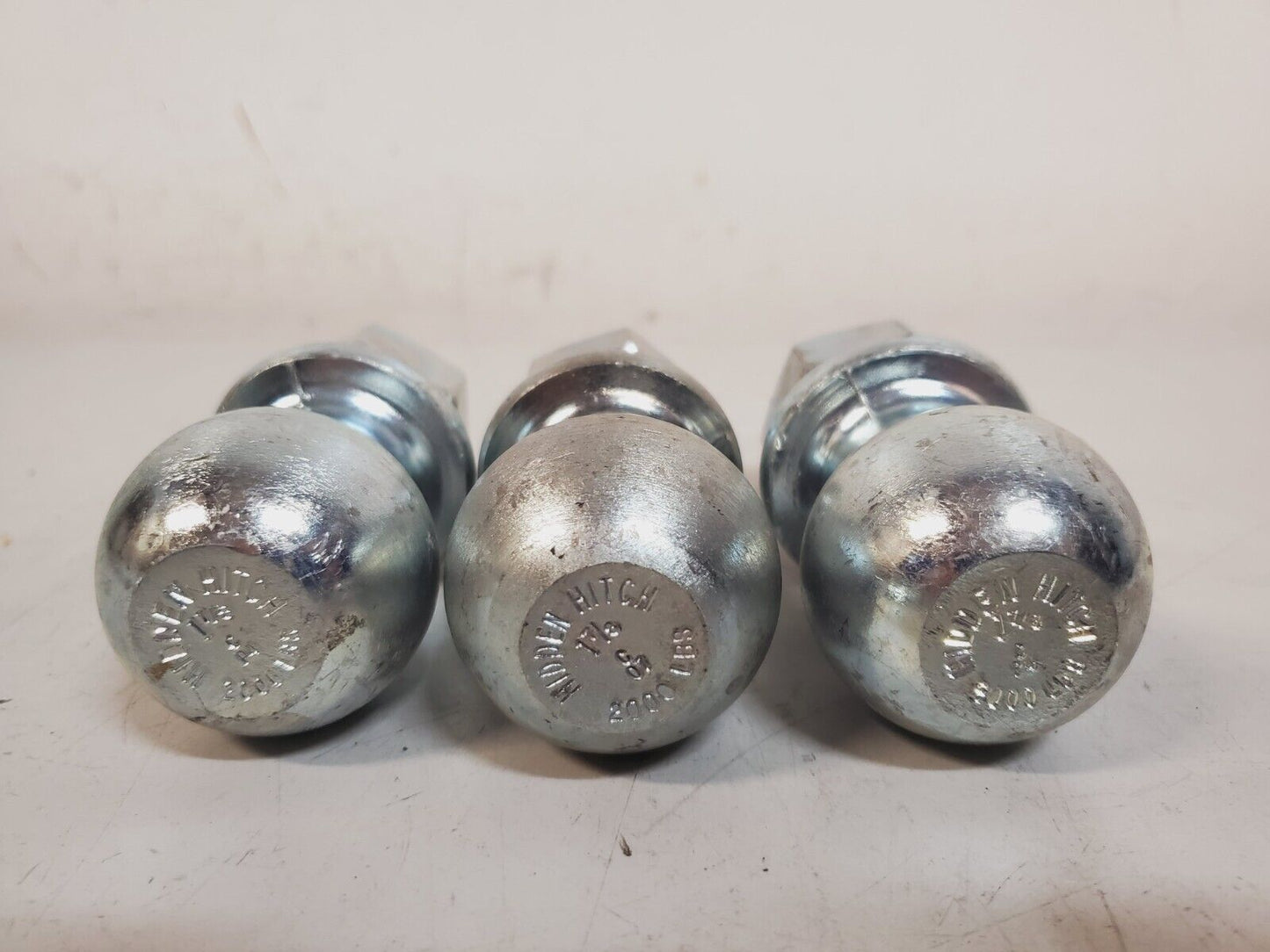 6 Qty. of Hidden Hitch Mixed Trailer Hitch Balls 1-7/8" | 2000 Lb (6 Qty)