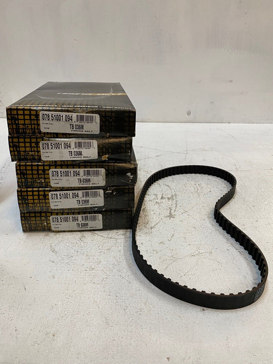 5 Quantity of Mitsubishi Timing Belts TB036M, 07851001094, CD036 (5 Quantity)