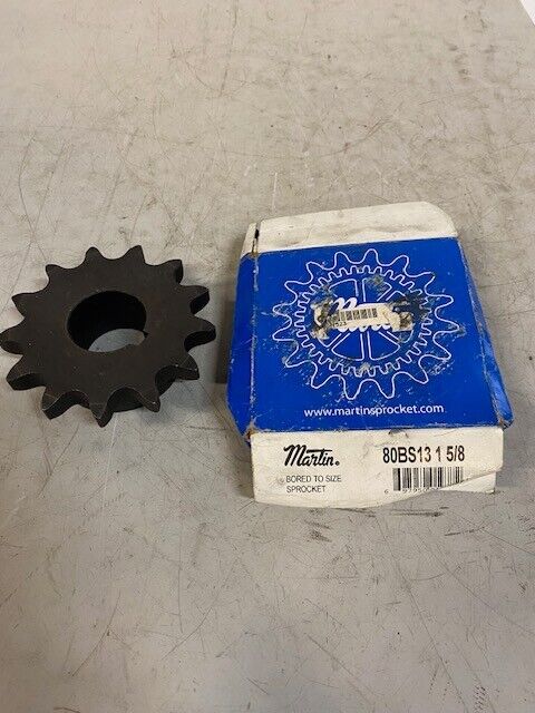 Martin 80BS13 1 5/8 Bored to Size Sprocket - 80 / 1 in, 1.62" Bore