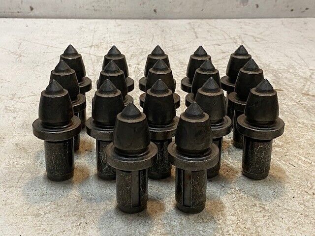 17 Quantity of 3-1/2" Carbide Auger Rock Drill Bits 22mm End 38mm OD (17 Qty)