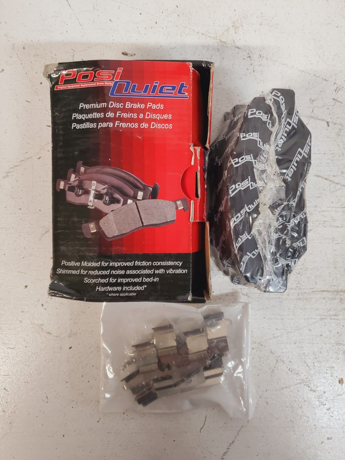 Posi Quiet Premium Disc Brake Pads | 105.09140 | Includes Hardware Kit P117.4002