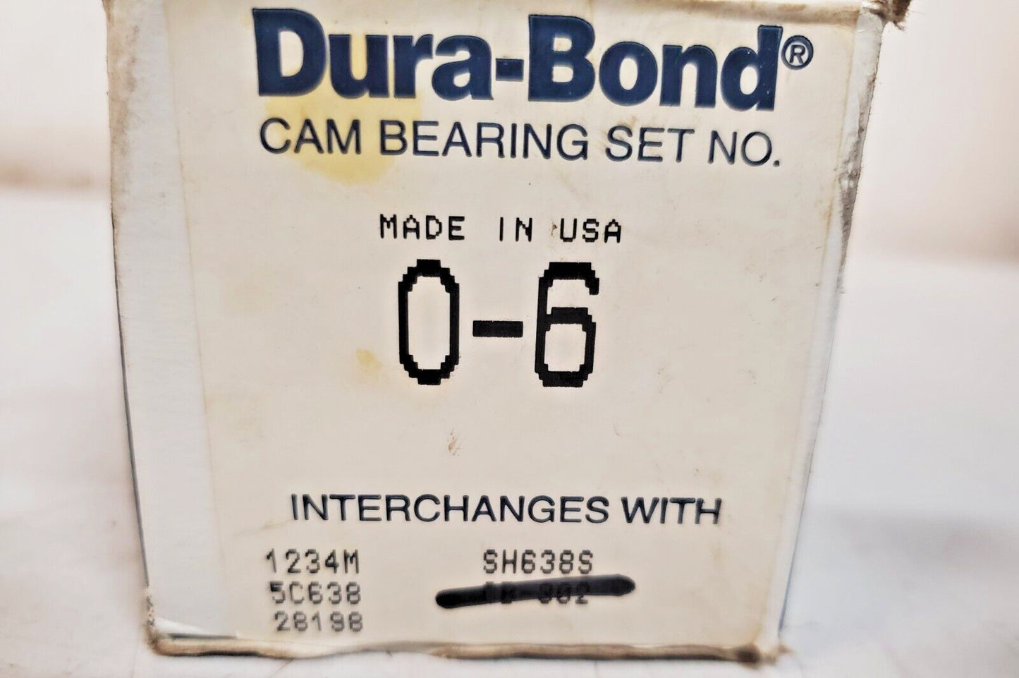 Dura-Bond Bearings Cam Bearing Set 0-6 | CB-302