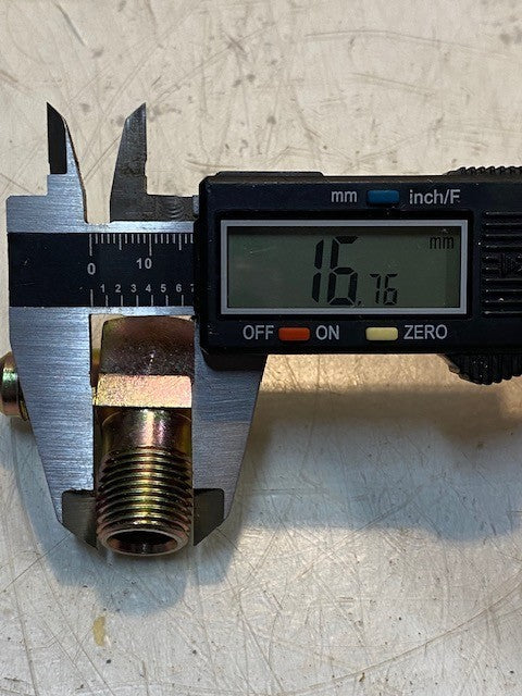 7 Qty of 90-Degree Elbow Pipe Flare Fittings 14mm Thread 17mm Thread (7 Qty)