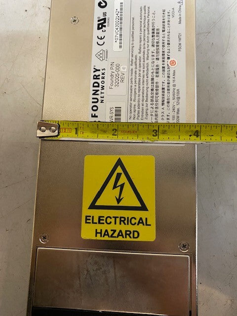 Brocade Foundry Networks 32005-000 Power Supply SX-ACPWR-SYS REV C
