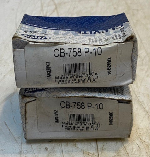 2 Qty of Clevite CB-758 P-10 Engine Connecting Rod Bearing Pairs (4 Pcs Total)