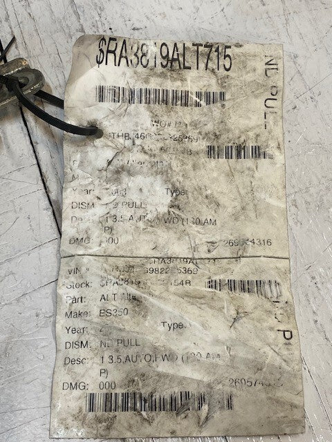 Toyota Denso 27060-31111 | 104210-2100 | 31070 for Toyota Corolla '09-'13