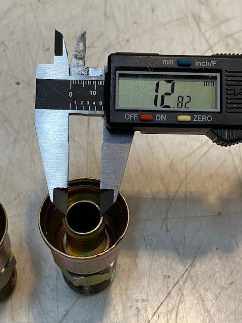 2 Quantity of Parker Crimp Style Hydraulic Hose Fittings 10126-12-12 (2 Qty)