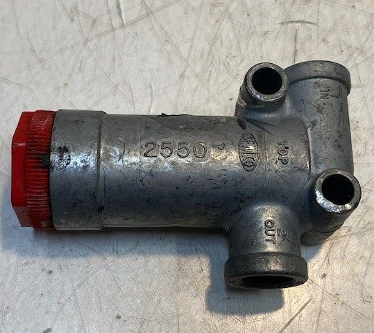 Sealco 2250 Air Brake Filter Valve 4" Long 14mm ID 9mm Holes