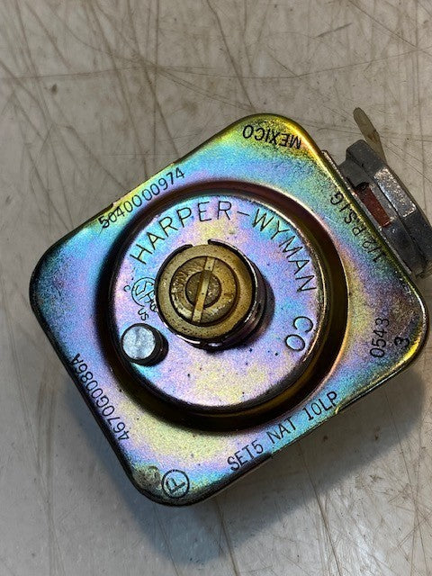 Harper-Wyman Gas Pressure Regulator 5040000974 | 4670G0086A | 1/2 PSIG