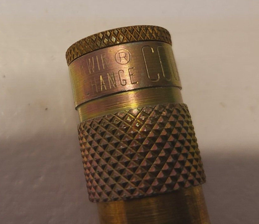 5 Qty. of Milton Kwik Change "T" Style Couplings 3/8" MNPT Brass (5 Qty)