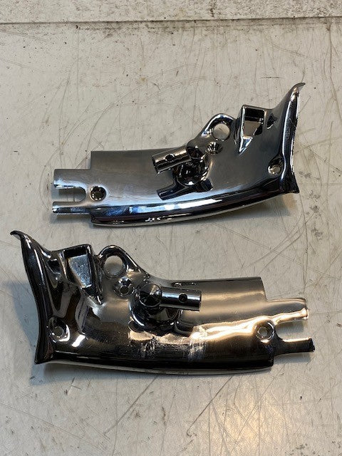 Pair of Chrome Gear Shift Left & Right Pedal Covers for Motorcycle MAP LH MAP RH