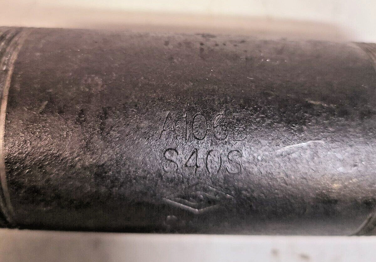 4 Quantity of Black Pipe Niples 1-3/4" x 5" | A106B | S40S | 011040308 (4 Qty)