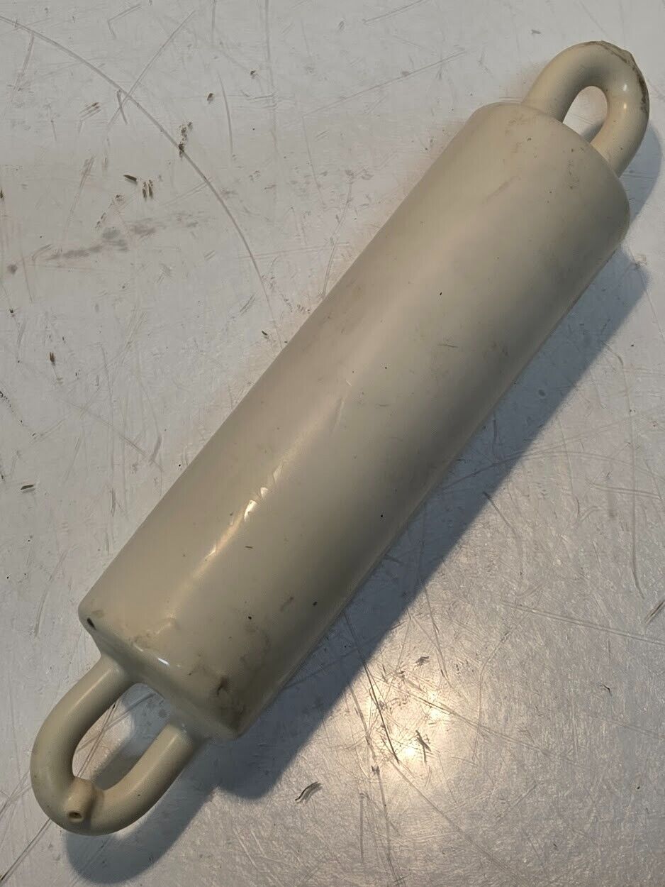 Flagpole Counter Weight 6.7 Lb White Double Eye | 2-1/4" Diameter 10-1/2" Long