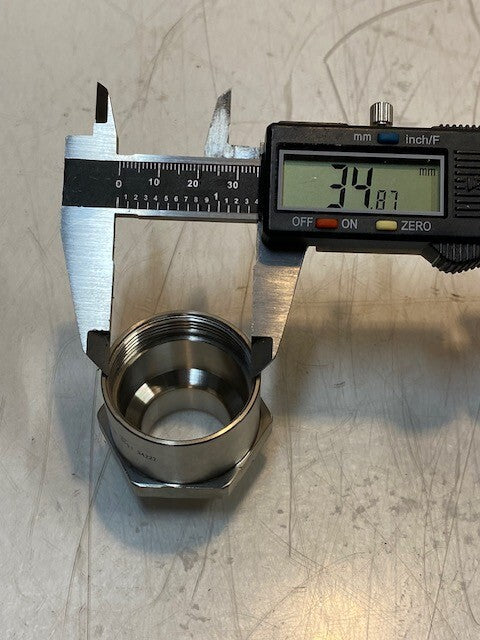 Hirelco 0028-066-2420-6P | 0003 | 34222 | Male Adapter Fitting 30mm Thread