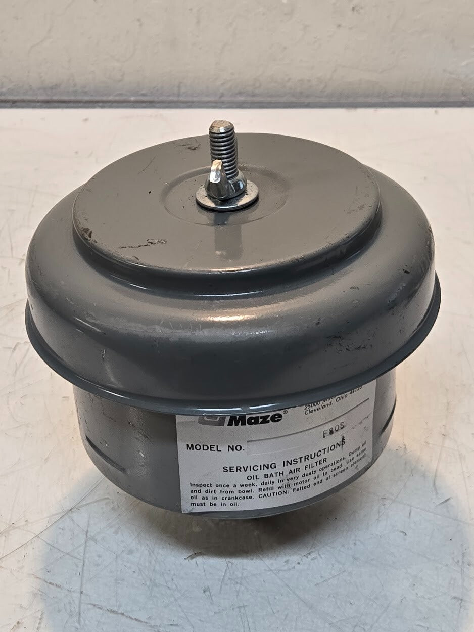 Air Maze F80S Oil Bath Air Filter 1" MPT | 5-1/2 in Outer Diameter 6-1/2 in Tall