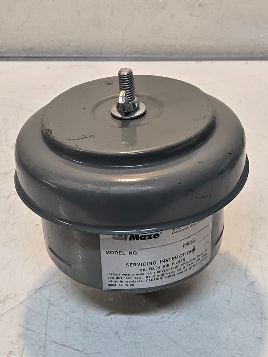 Air Maze F80S Oil Bath Air Filter 1" MPT | 5-1/2 in Outer Diameter 6-1/2 in Tall