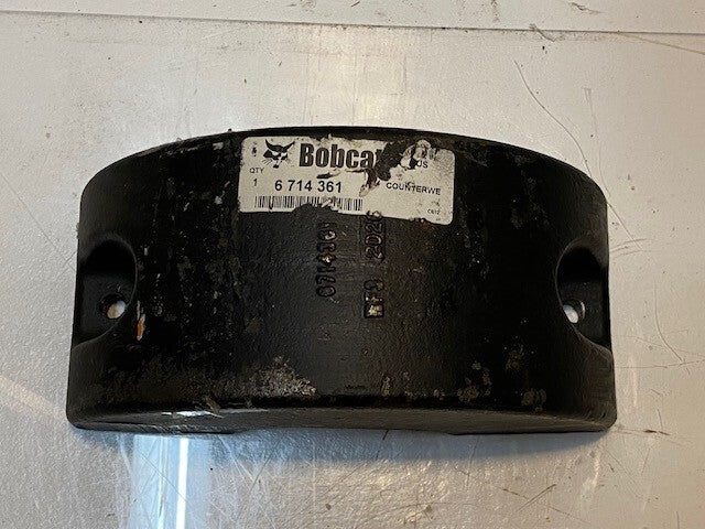 Bobcat 6714361 Axle Counterweight WF3 2D26 | 10-1/2" Wide 4-1/2" Deep 5" Tall
