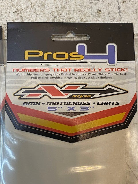 4 Quantity of N-Style Pros4 Black #7 | 3/Pk NIIII#7-B 5" x 3" (12 Pcs Total)
