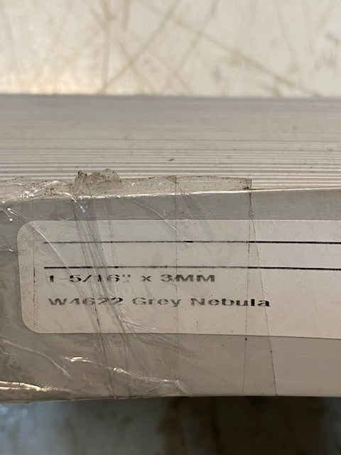 Wilsonart 1-5/16" x 3mm W4622 Grey Nebula Roll of 200ft