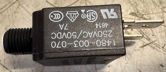 50 Quantity Push-Button Reset Thermal Circuit Overload Protectors 1480-003-070