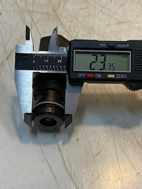 Hydraulic Main Relief Valve Pressure Relief Control Valve 3" Long 24mm End