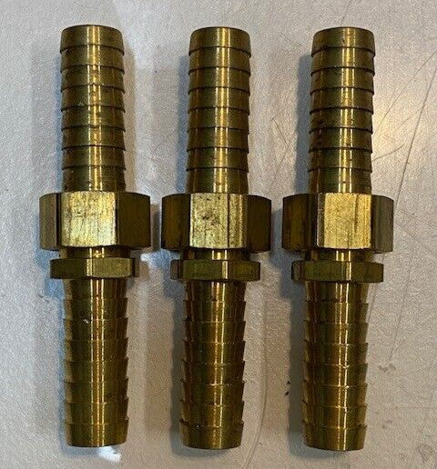 3 Quantity of Garden Hose Barb Couplings 5-1/8" L 20mm Thread 16mm ID (3 Qty)