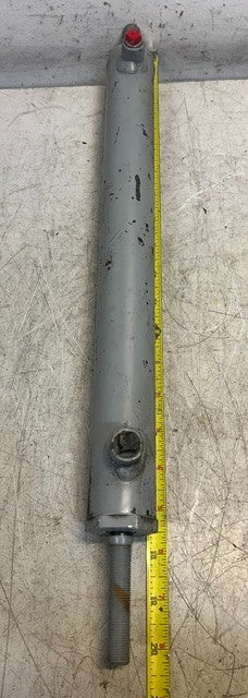 Double-Acting Hydraulic Cylinder 20-1/4" Two Threaded Ends Steel Ram