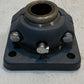 MFG Co. 4-Bolt Pillow Block Flange Bearing 4-1/4" W 2-1/2" H 30mm Bore