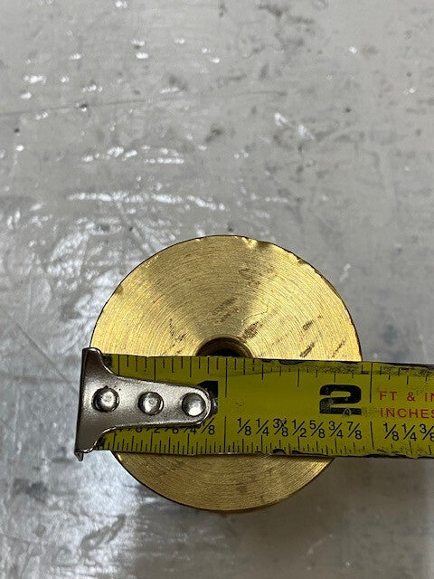 Brass Fire Hose Rack Nozzle No Thread Connection 55mm Top OD 10mm ID 49mm Bottom