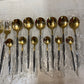 Jieyang Yigang Industry & Trade Co 24 pcs Black & Gold Silverware