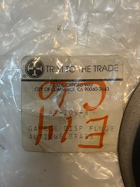 Trim to the Trade Garbage Disposal Flange 4T-209-3 | 77mm ID 114mm OD