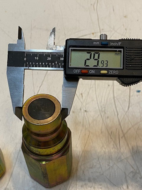2 Quantity of Faster Hydraulic Flat Face Couplers FF134 | 34NPTM-99N (2 Qty)