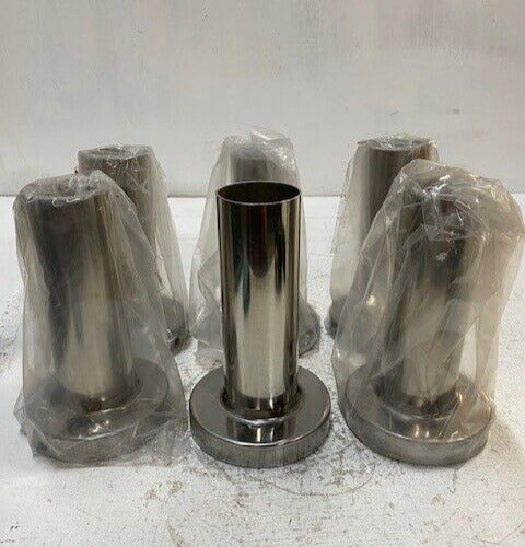 6 Quantity of Round Cylinder Mold Flanges (See Pics for Measurements)