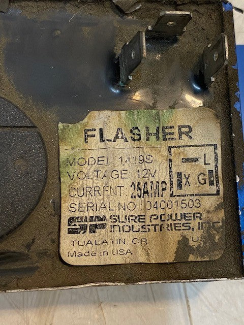 SURE POWER 1419S Turn Signal Flasher Relay Module 12 V 24 AMP Serial #04001503